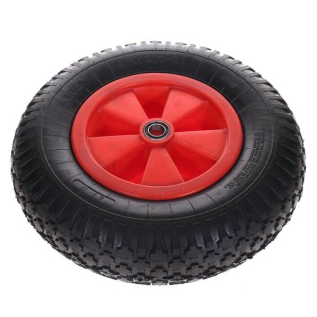 Benson Wiel + band combinatie - kogelgelagerd - kunststof velg - 20 mm asgat - 4.80/4.00-8