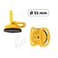 Benson Compacte vacuümzuignap - 55 mm - 11 kg trekkracht - geel - per stuk