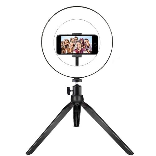 Benson Halo/Ring LED Lamp Rond - 20 cm Diameter - met Statief Benson Halo/Ring LED Lamp Rond - 20 cm Diameter - met Statief