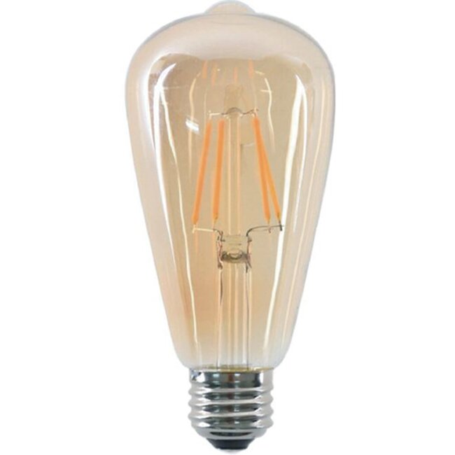 Benson Retro LED lamp - filamentstijl - warm wit - 4W - E27 fitting - dimbaar
