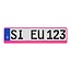 Utsch Kentekenplaathouder - Click - 52 x 11 cm - Roze