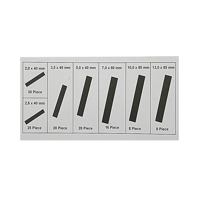 Benson 127-delige krimpkousenset - zeven maten - zwart - 600V - 125°C