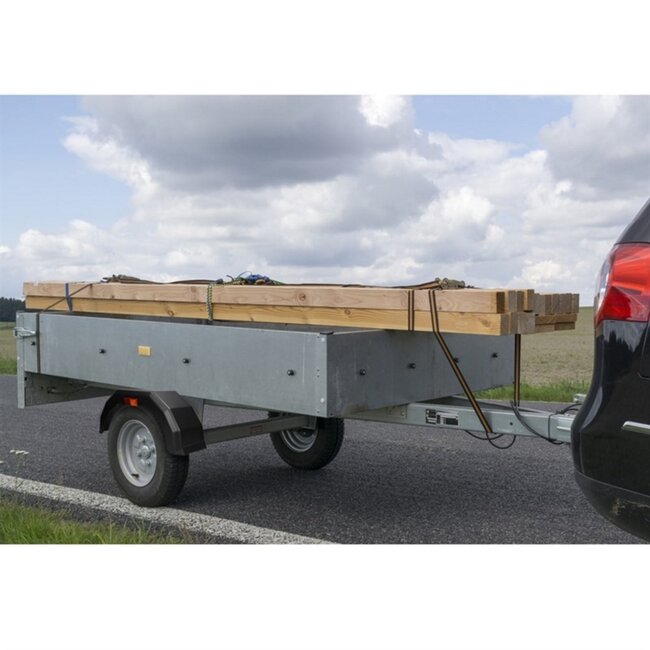 Benson Spatbord aanhangwagen - kunststof - 10 inch - oranje reflector - zwart