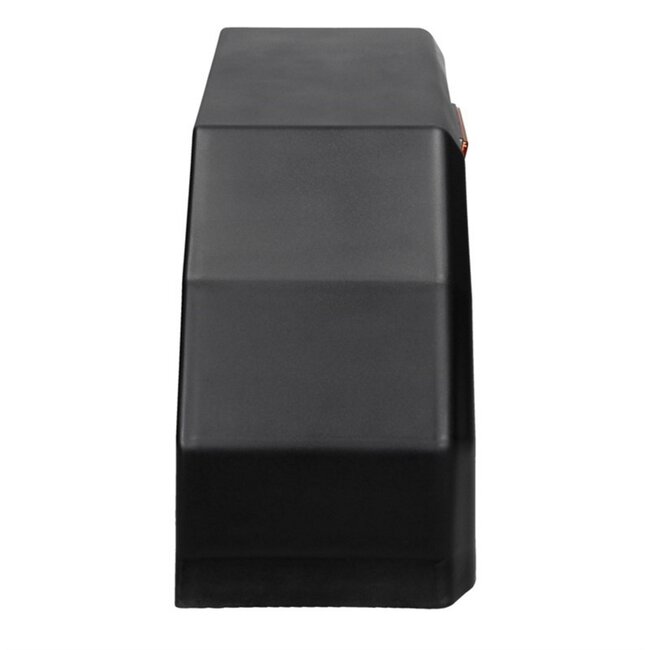 Benson Spatbord aanhangwagen - kunststof - 10 inch - oranje reflector - zwart