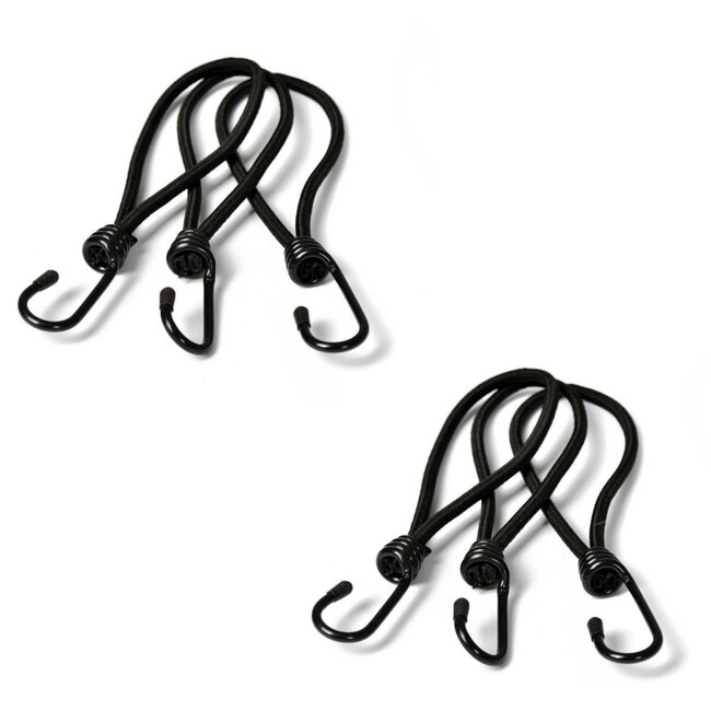 Benson Set spanelastieken met haak - 20 cm - maximale rek 50% - 6 stuks