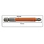 Hofftech Langbit set - 70 mm - getande hoofden - plastic coating - 10-delig