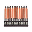 Hofftech Langbit set - 70 mm - getande hoofden - plastic coating - 10-delig