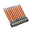 Hofftech Langbit set - 70 mm - getande hoofden - plastic coating - 10-delig