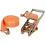 Benson Spanband met Ratel - Inclusief 2 Haken - 5 meter - Oranje - 3 Ton Capaciteit