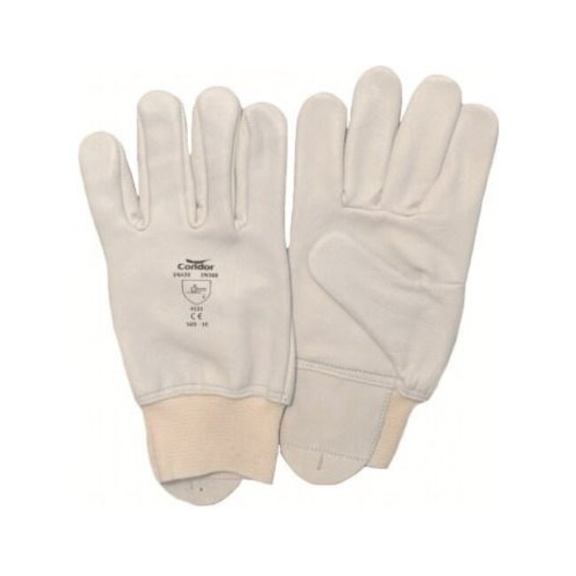 Condor Werkhandschoen - Wit - Leder - XL - Vinger- en knokkelbescherming - 1 paar