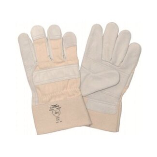 Condor Lederen werkhandschoenen - XXL - 10 cm polsbescherming - Wit - 1 paar