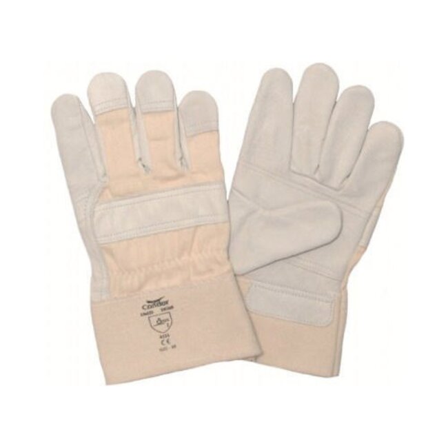 Condor Lederen werkhandschoenen - XXL - 10 cm polsbescherming - Wit - 1 paar