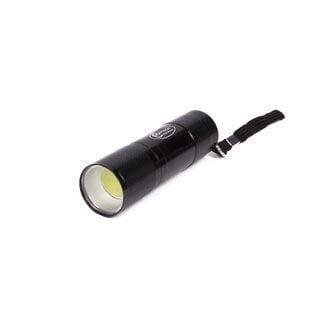 Hofftech Compacte led zaklamp - 9 leds - 9 x 2.5 cm - kunststof - zonder batterijen