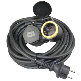 Benson Verlengsnoer - Neopreen - 10 meter - Spatwaterdicht - Duo Contra