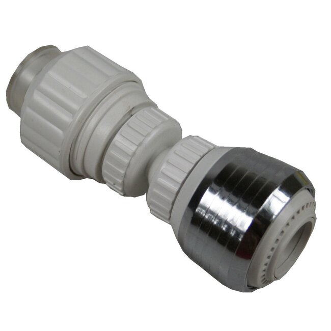 Benson Roterende kraansproeier - 360 graden draaibaar - 2 standen - chroom/wit