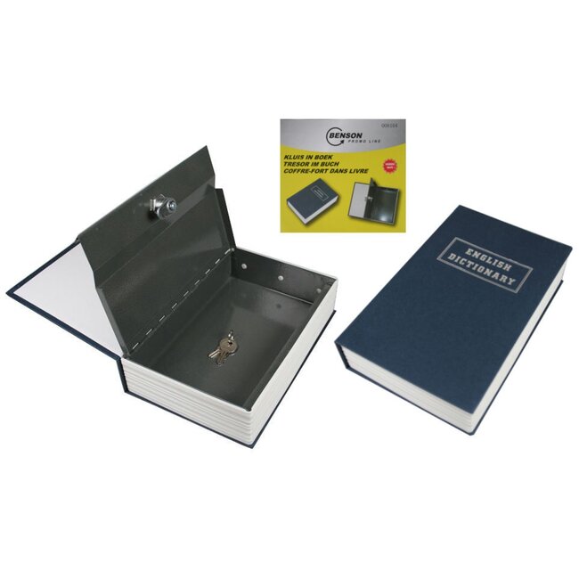 Benson Boekenkluis - Discrete opslag - Inclusief 2 sleutels - 240 x 150 x 55 mm