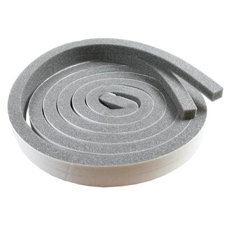 Benson Tochtstrip - 6.5 meter - 17 mm x 17 mm - Grijs - Set van 2
