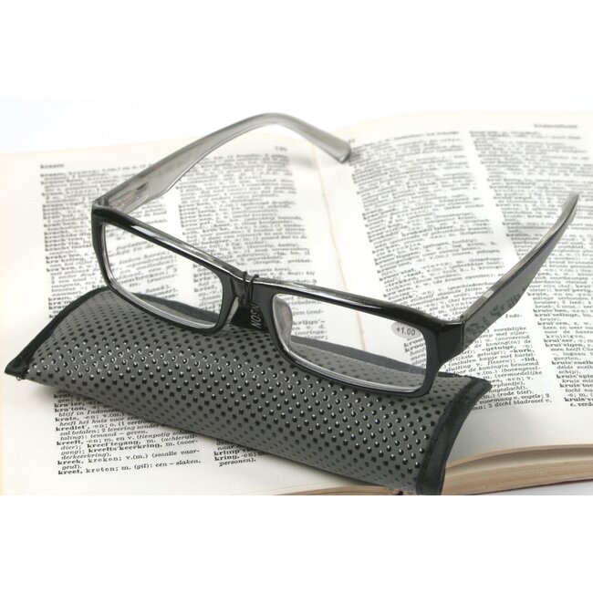 Benson Leesbril met opberghoes - Miami - +1.50 - Unisex - Kunststof