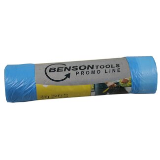 Benson Vuilniszakken - 60 liter - Trekband - Extra stevig - 10 stuks