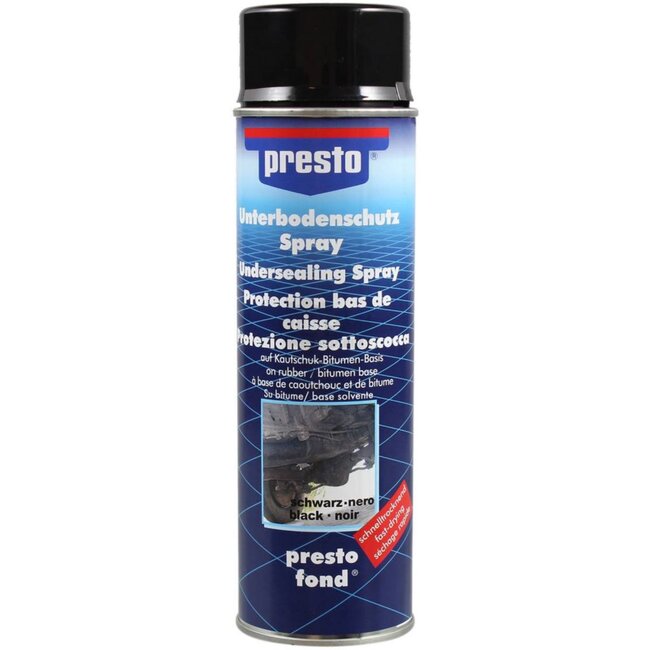 Presto Bitumen Coating - Roestbescherming - Geluidsisolatie - Waterafstotend - 500 ml - Zwart