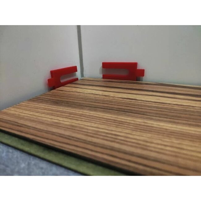 Benson Uitvulplaat set - U-vorm - 1 tot 6 mm - 48 stuks - Kleurgecodeerd