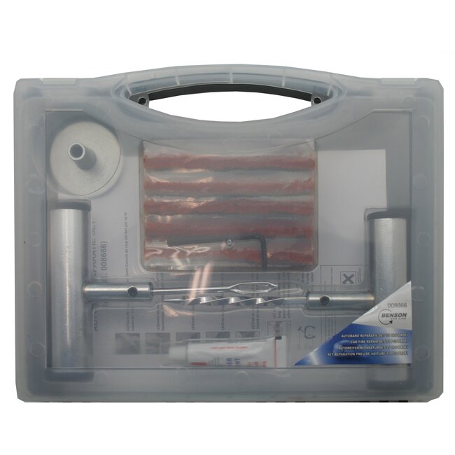 Benson Complete bandenreparatieset - 31-delig - Voor auto, motor en scooter - Inclusief opbergkoffer