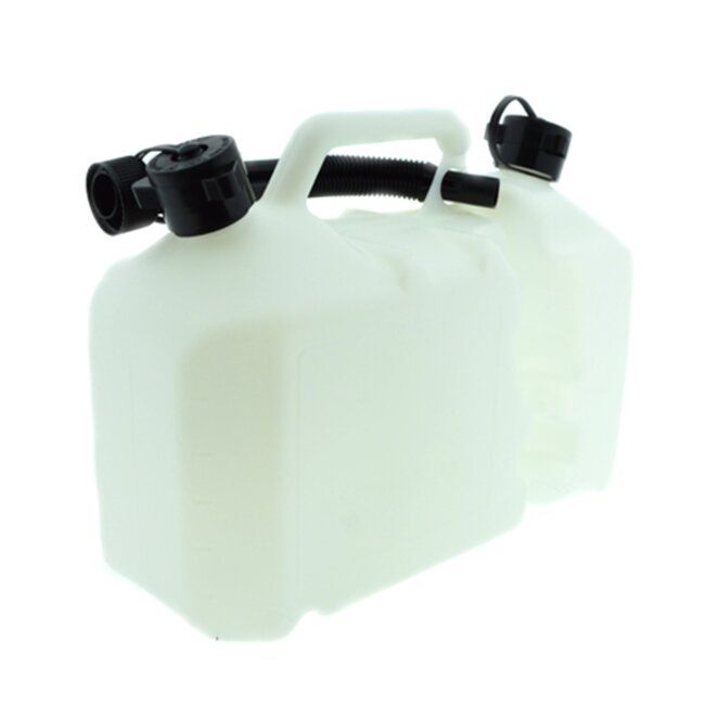 Benson Plastic Brandstof Jerrycan - 8 liter - Brandstof - Olie - Wit