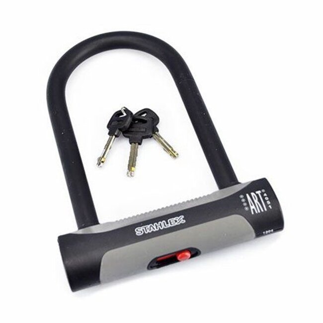 Stahlex Beugelslot - ART 4-sterren - Dubbelzijdige vergrendeling - Gehard staal - 18 x 24.5 cm