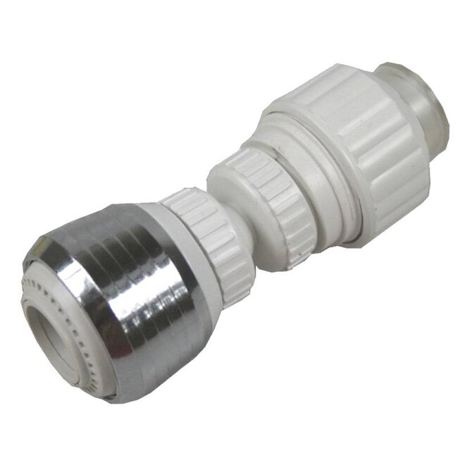 Benson Roterende kraansproeier - 360 graden draaibaar - 2 standen - chroom/wit