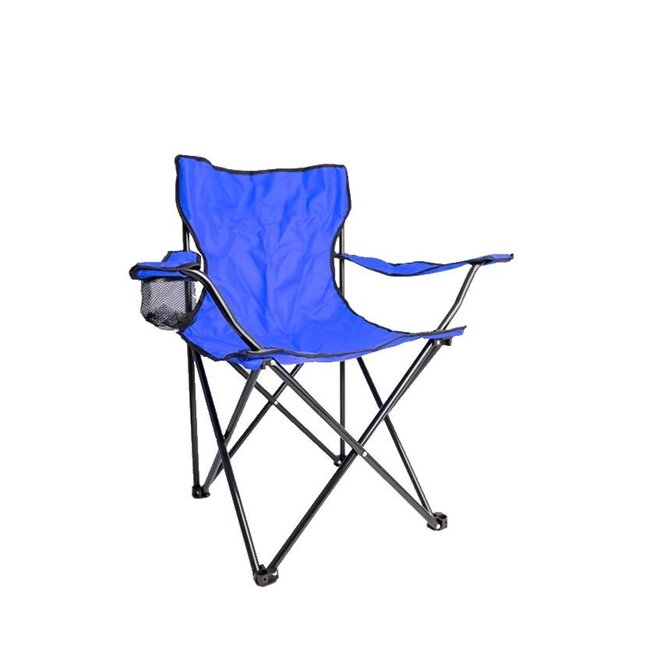 Benson Opvouwbare campingstoel met leuning - antislip voeten - draagtas - zithoogte 40 cm - max. 110 kg