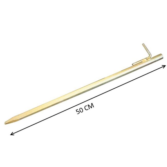 Benson Grondpen - Koolstofstaal - Ø 16 mm - 50 cm - Goud