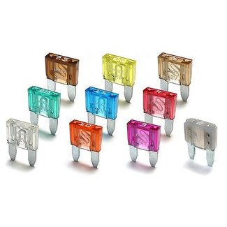 Benson Mini-stekkerzekeringen - Assortiment 5-30A - 40 stuks - Kleurgecodeerd - Inclusief opbergdoos