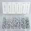 Benson 320-delige popnagelset - gehard staal en aluminium - assortimentsbox