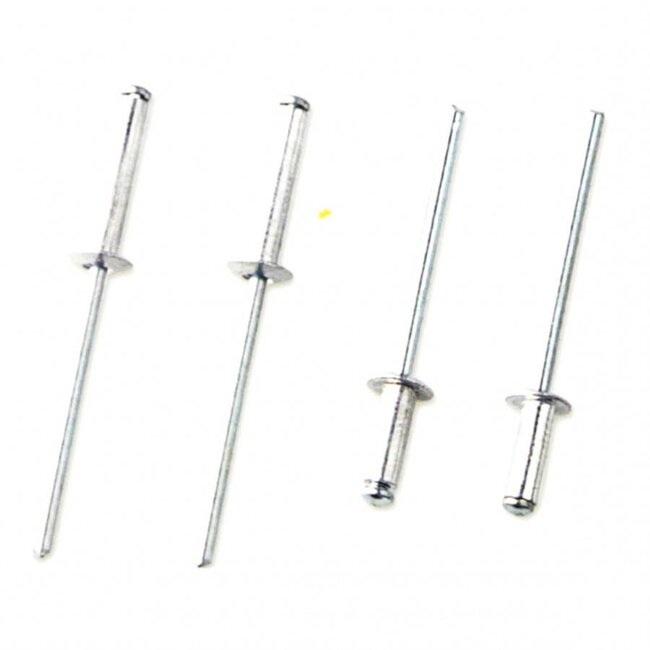 Benson 320-delige popnagelset - gehard staal en aluminium - assortimentsbox