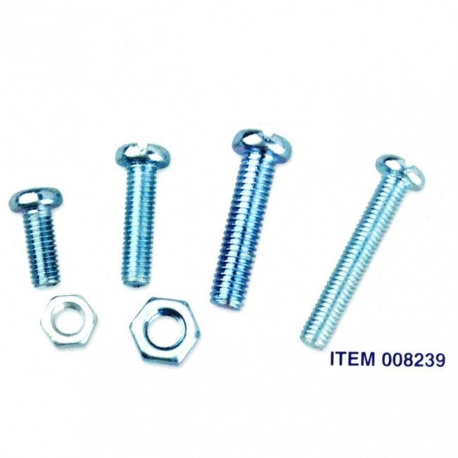 Benson Assortiment bouten en moeren - verzinkt - 125-delig - met handige box