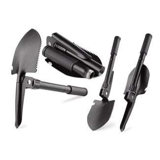 Benson Opklapbare schep - multifunctioneel - 4-delig - 41 cm - inclusief opbergtas