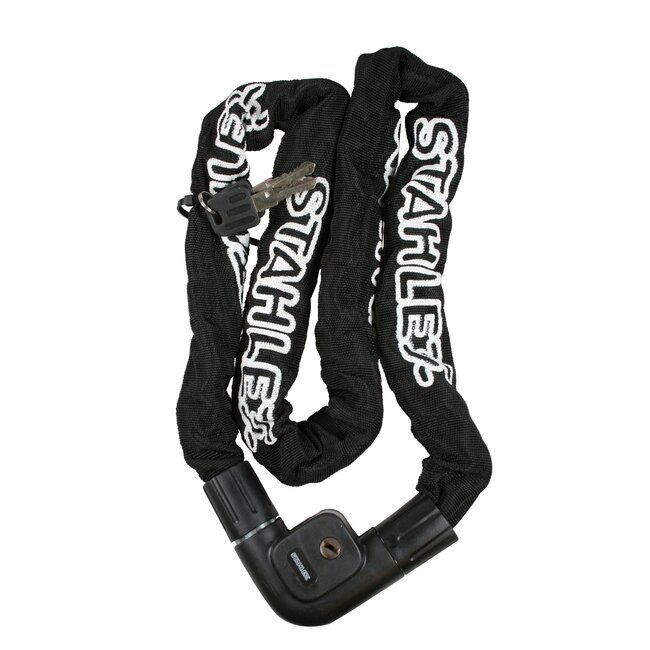 Stahlex Kettingslot - gehard staal - 7 mm schakels - 120 cm - inclusief 2 sleutels