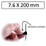 Hofftech Hersluitbare kabelbinders - 7.6 x 200 mm - zwart - 50 stuks