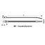 Hofftech Tie ribs met oog en schroefbaar - 4.8 x 200 mm - wit - set van 100 stuks