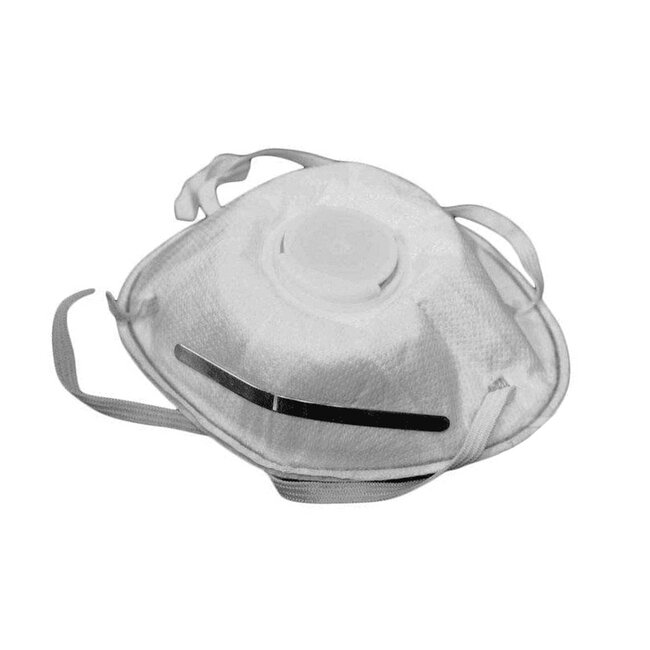 Benson Gevormd stofmasker met ventiel - FFP2 - wit - CE-keur - enkel gebruik