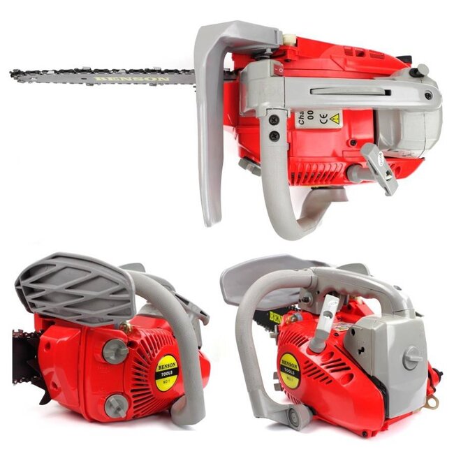 Hofftech Compacte benzine kettingzaag - 25 cm zaagblad - 25.4 cc motor - 0.9 pk - lichtgewicht en veelzijdig