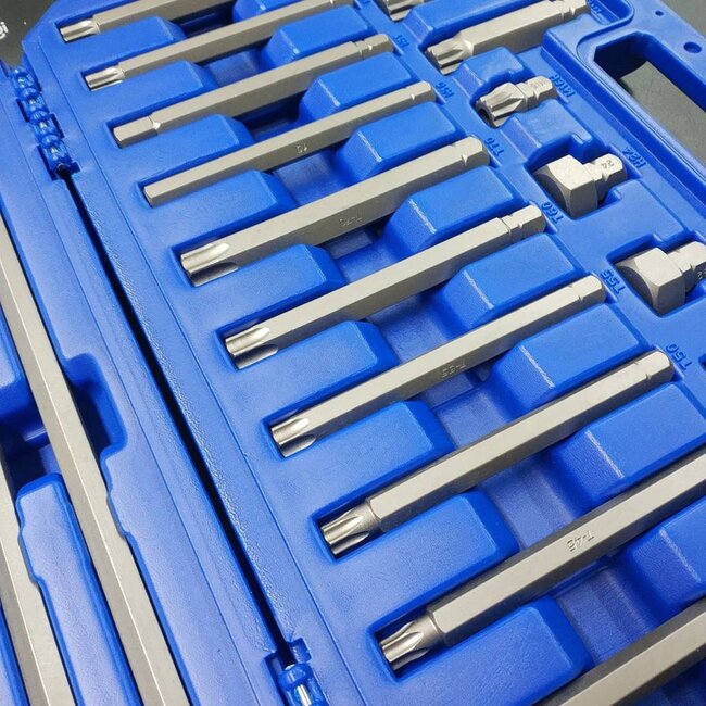 Hofftech 41-delige bitset - Inbus, Torx, veeltand en Ribe - Inclusief opbergkoffer - Chroom vanadium staal