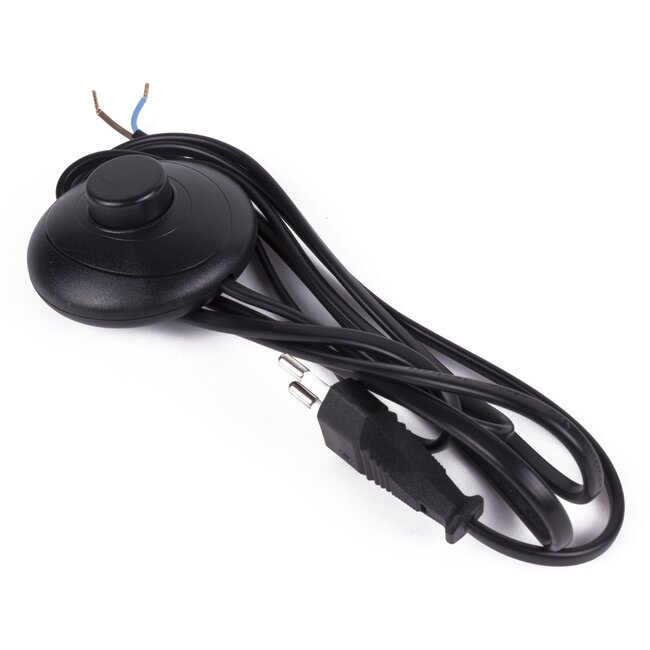Benson Stroomsnoer met voetschakelaar - zwart - 2 meter - Ø 70 mm - 250V