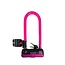 Stahlex Kleurrijk beugelslot - dubbelzijdige vergrendeling - weerbestendig - 9,5 x 24 cm - roze