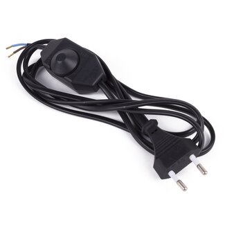 Benson Stroomsnoer met vloerdimmer - zwart - 2 meter - led geschikt - stijlvol design