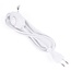 Benson Stroomsnoer met vloerdimmer - wit - 2 meter - led geschikt - CE keurmerk