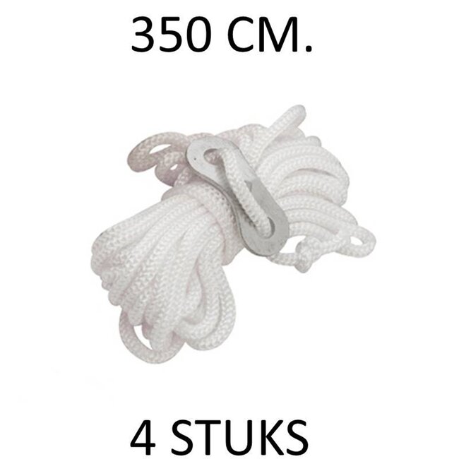 Benson Set scheerlijnen - 3,5 meter - met klemmen - 4 stuks - duurzaam nylon