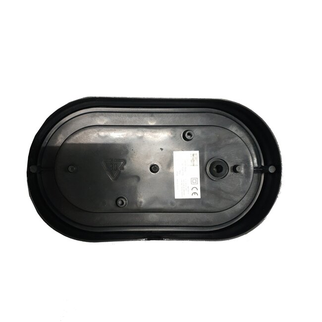 Benson Ovale buitenlampen - zwart kunststof - E27 fitting - set van 12 stuks