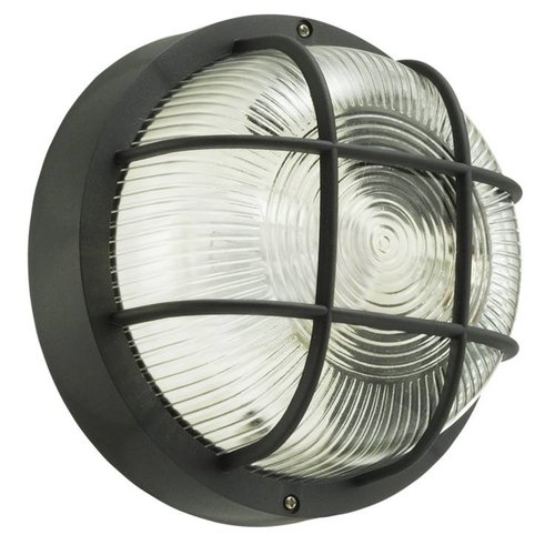 Benson Bulley Buitenlamp Rond - Zwart - E27 Benson Bulley Buitenlamp Rond - Zwart - E27