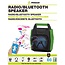 Benson Bluetooth speaker - zwart/groen - radio - LED verlichting - 25.9 x 15.1 x 34.1 cm